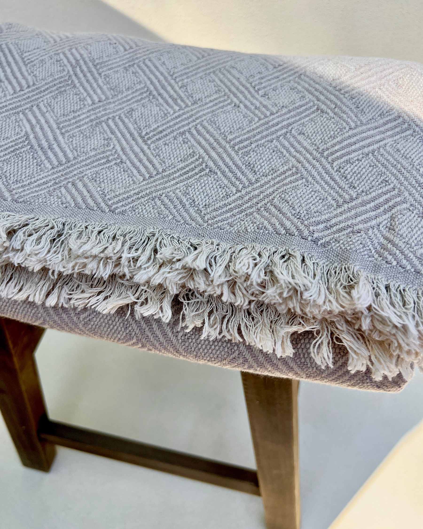 Bungalow Linen Throw – Latte - Image 3