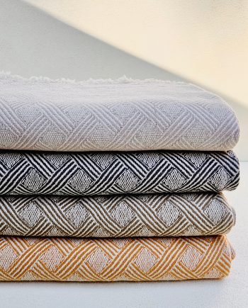 Bungalow Linen Throw – Latte