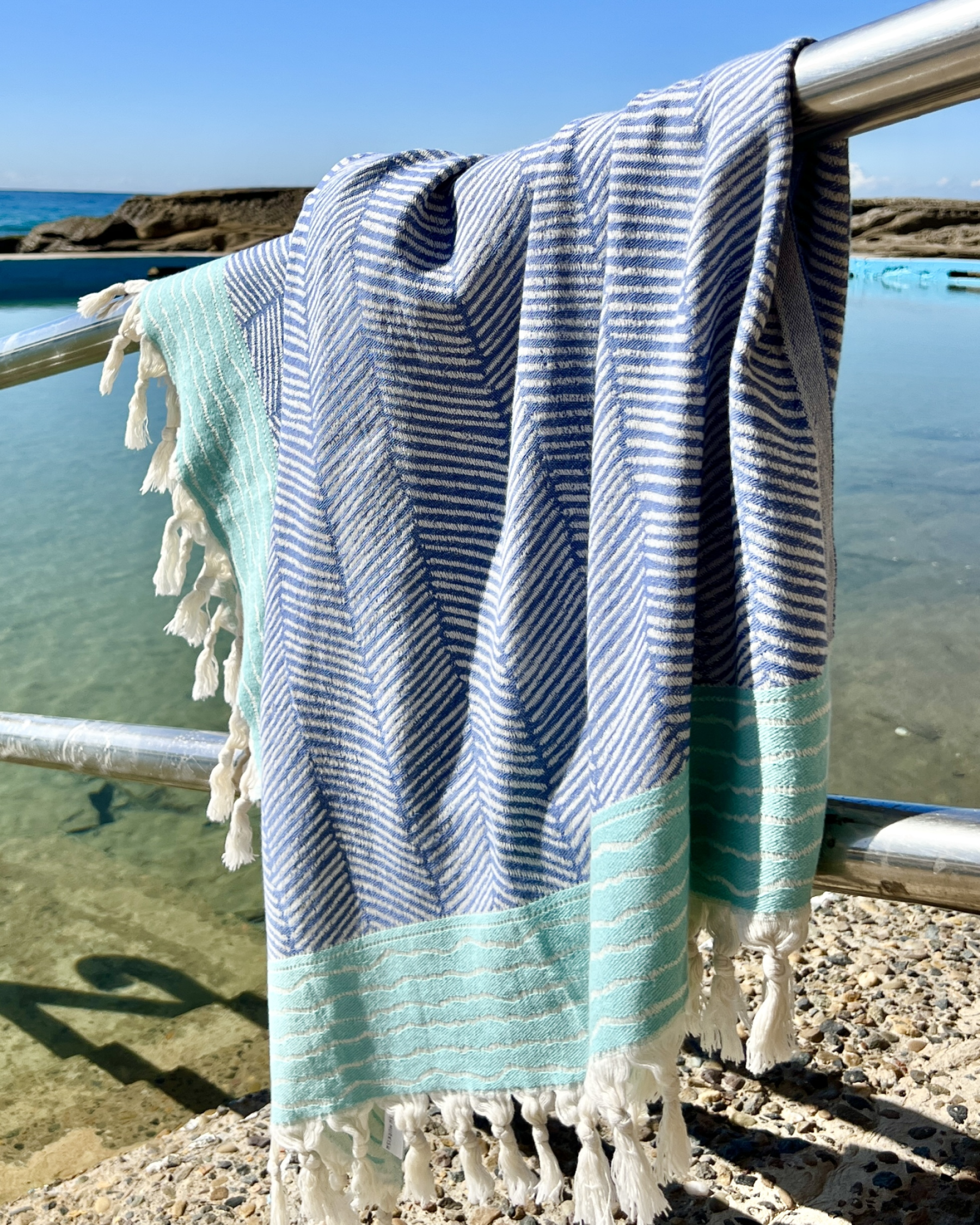 Whale Beach – Denim & Mint - Image 4