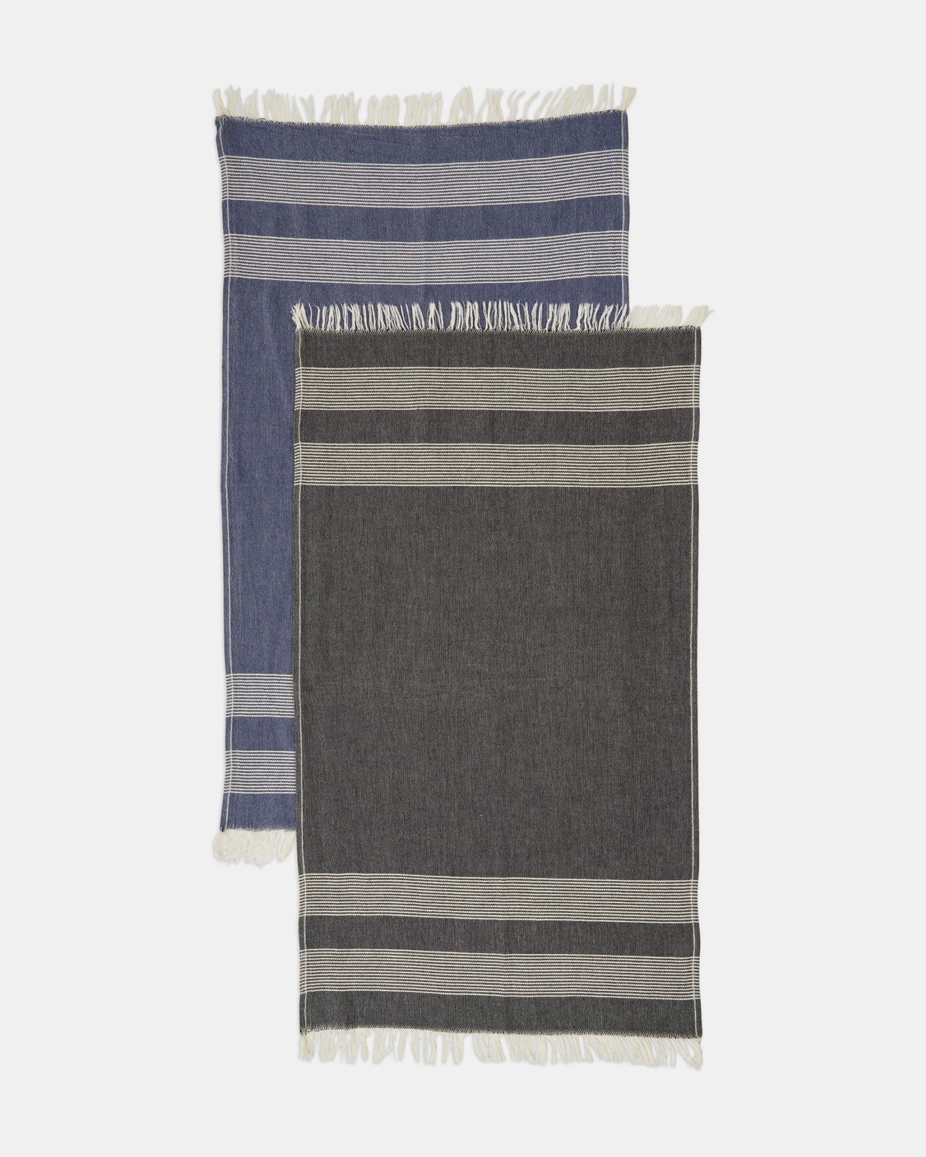 Home & Gym Small Towel Duo – Navy and Black - Image 3
