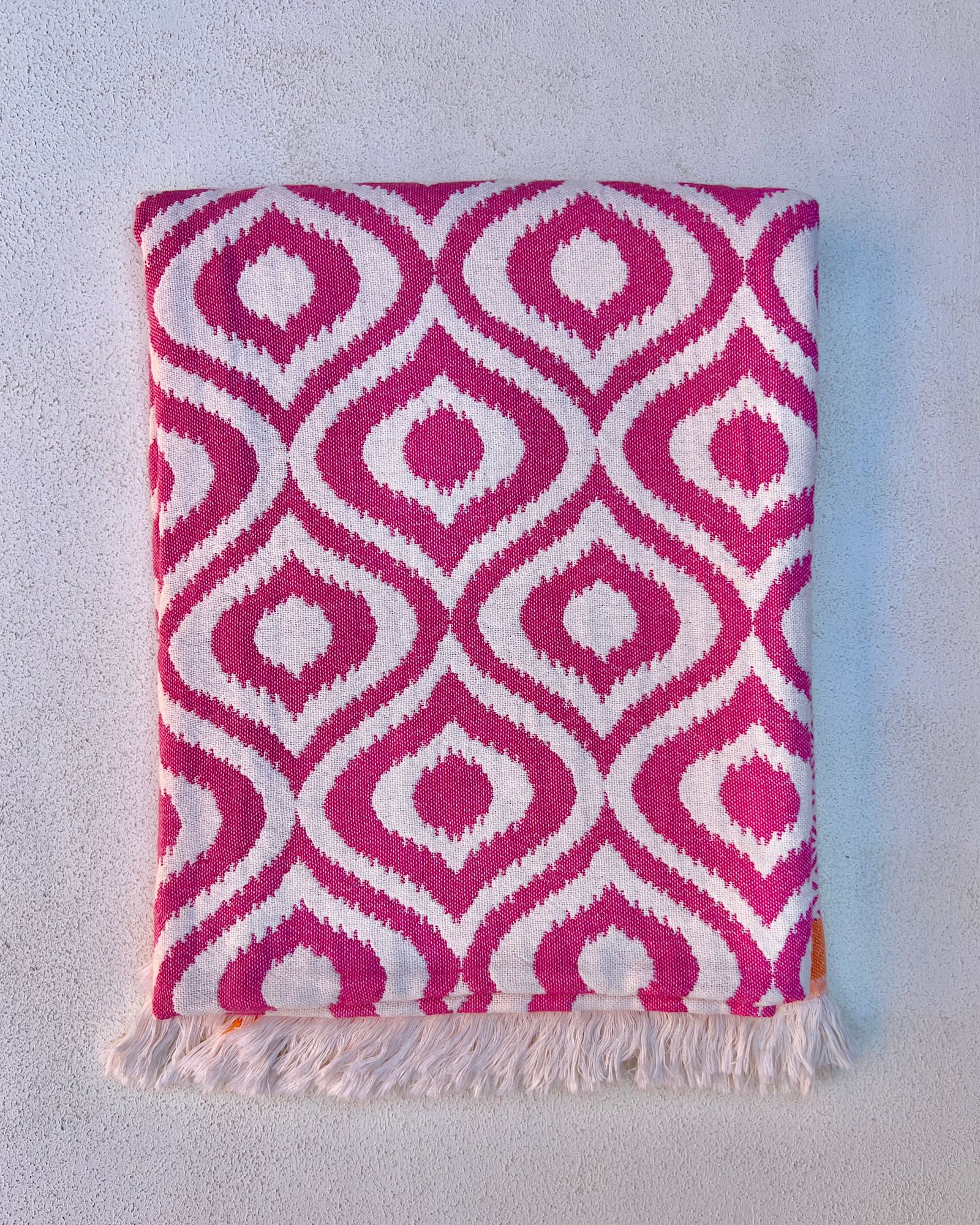 Henley Beach Throw – Pink & Orange - Image 4
